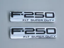 F250 XLT Fender Emblem Set 2005 2006 2007
