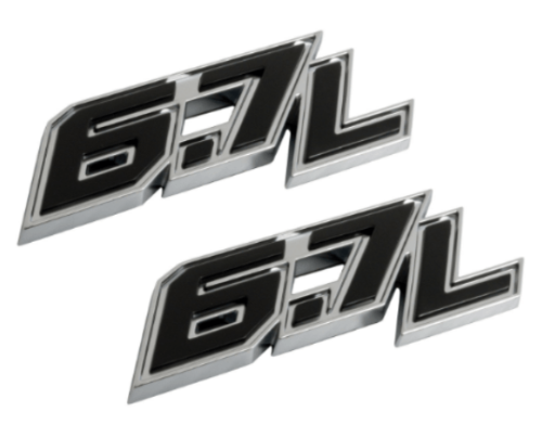 F250 F350 Super Duty 6.7L Door Emblem Set 2017 2018 - FordPartsOne