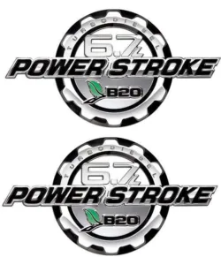 Powerstroke Diesel 6 7 L Chrome Door Emblem Set 2011 2016