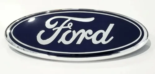 CHROME PACKAGE Ford F150 Grille Emblem Blue Oval 2005 2006 2007 With Factory Chrome Package Grille ONLY Image
