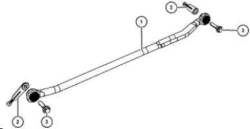 1999 Early Build F350 Adjustable Track Bar Kit 4X4