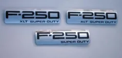 F250 XLT Emblem Trio 2005 2006 2007 - FordPartsOne