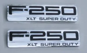 F250 XLT Fender Emblem Set 2005-2007