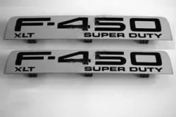 F450 XLT Fender Emblem Set 2008 2009 2010 - FordPartsOne
