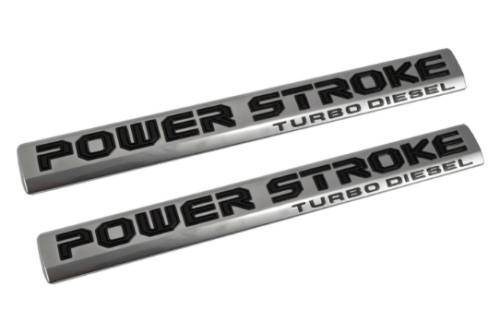 2017 FORD F250 SUPER DUTY POWER STROKE DOOR EMBLEM SET Image 1
