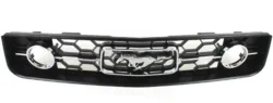 Mustang Black Radiator Grille With Pony Emblem 2005 2006 2007 2008 2009 - FordPartsOne