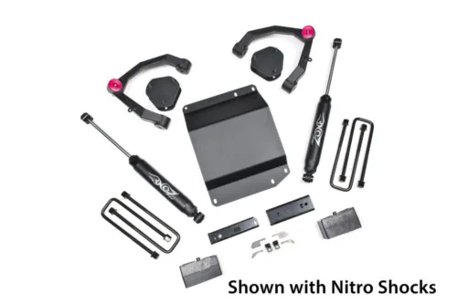 Zone Offroad 2007-2013 Chevy 1500 4wd 3.5" Adventure Series Lift System - FordPartsOne